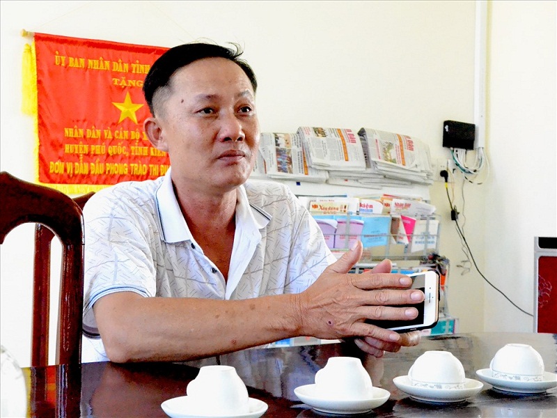 Ông Nguyễn Xuân Kỳ - cán bộ Địa chính xã Gành Dầu