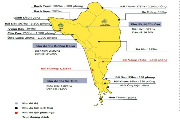Chi tiết kế hoạch quy hoạch sử dụng đất Phú Quốc