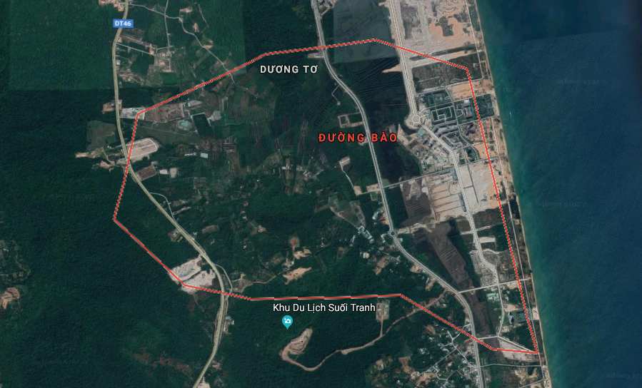 hình ảnh vệ tinh đường Bào Phú Quốc