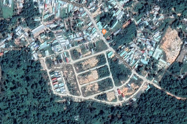 Ảnh chụp vệ tinh khu tái định cư Gành Dầu Phú Quốc